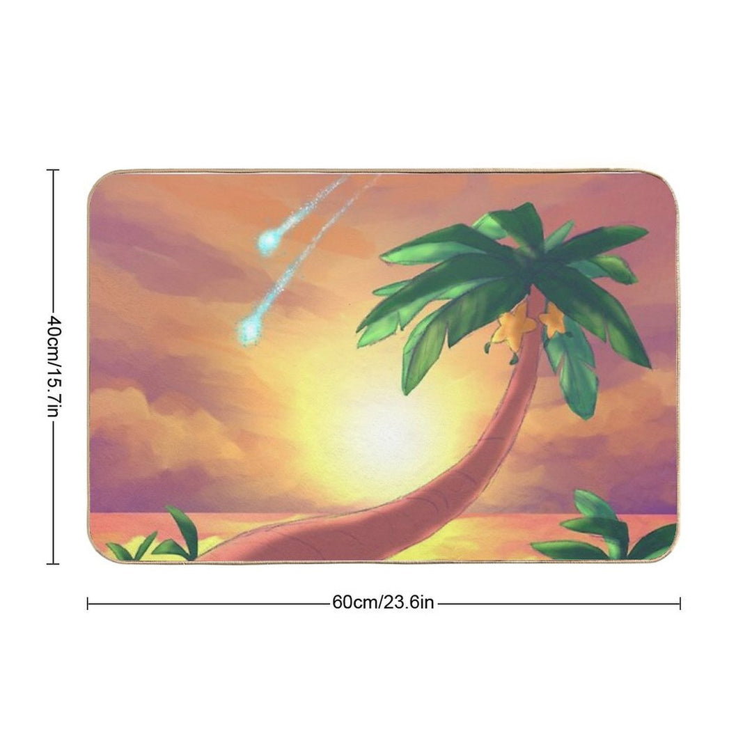 Kingdom Hearts Paopu Tree Destiny Islands  Rapid-Drying Bath Mat