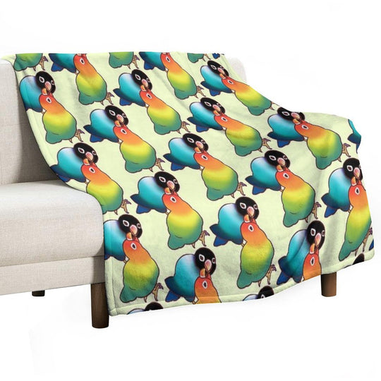 LOVEBIRDS T-SHIRTS Machine-washable Throw Blanket