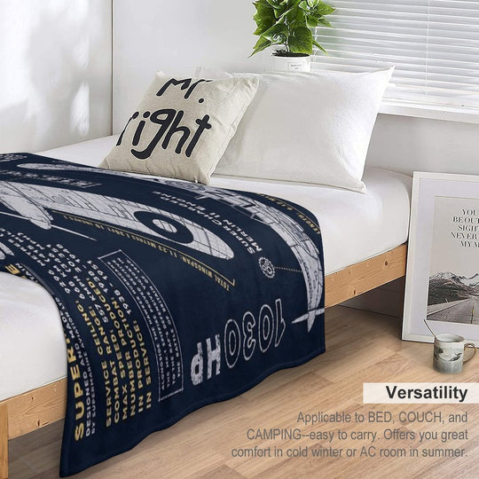 Spitfire Machine-washable Throw Blanket