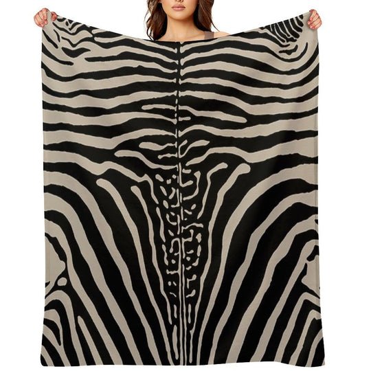 Zebra Stripes Zebra Print Shrink-resistant Throw Blanket