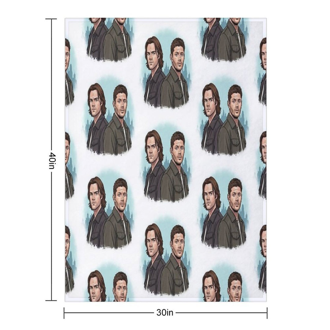 Supernatural - Brothers Sustainable Throw Blanket