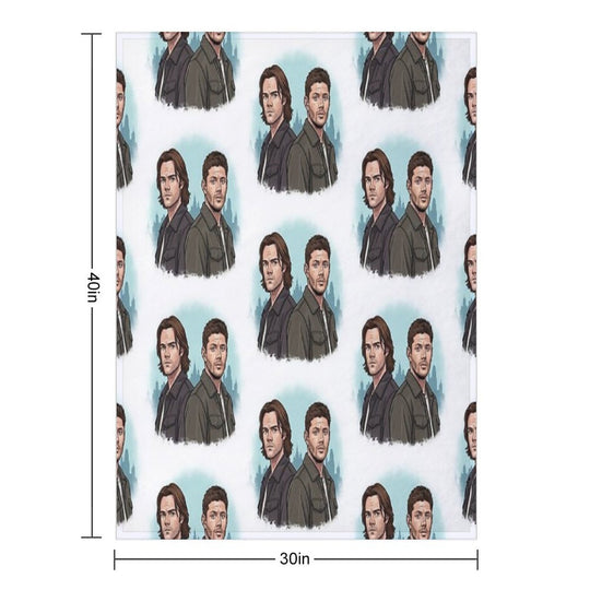 Supernatural - Brothers Sustainable Throw Blanket