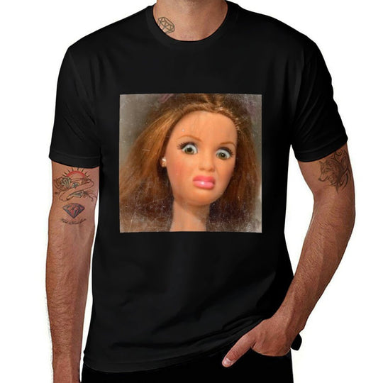Funny Disgusting Doll Face Meme  Slim-fit Cut T-Shirt