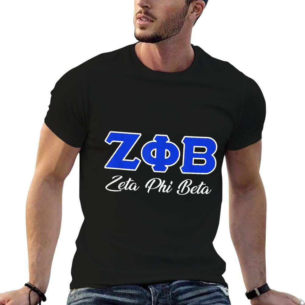 Zeta Phi Beta Sorority Paraphernalia, Zeta Phi Beta HBCU  Fade-proof Color T-Shirt