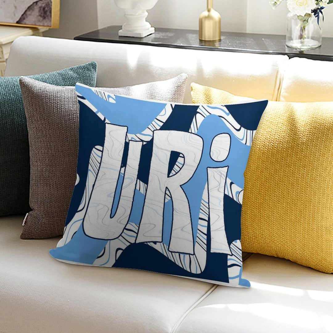 URI Funky Fresh Waves Soft Fade-Resistant Throw Pillow