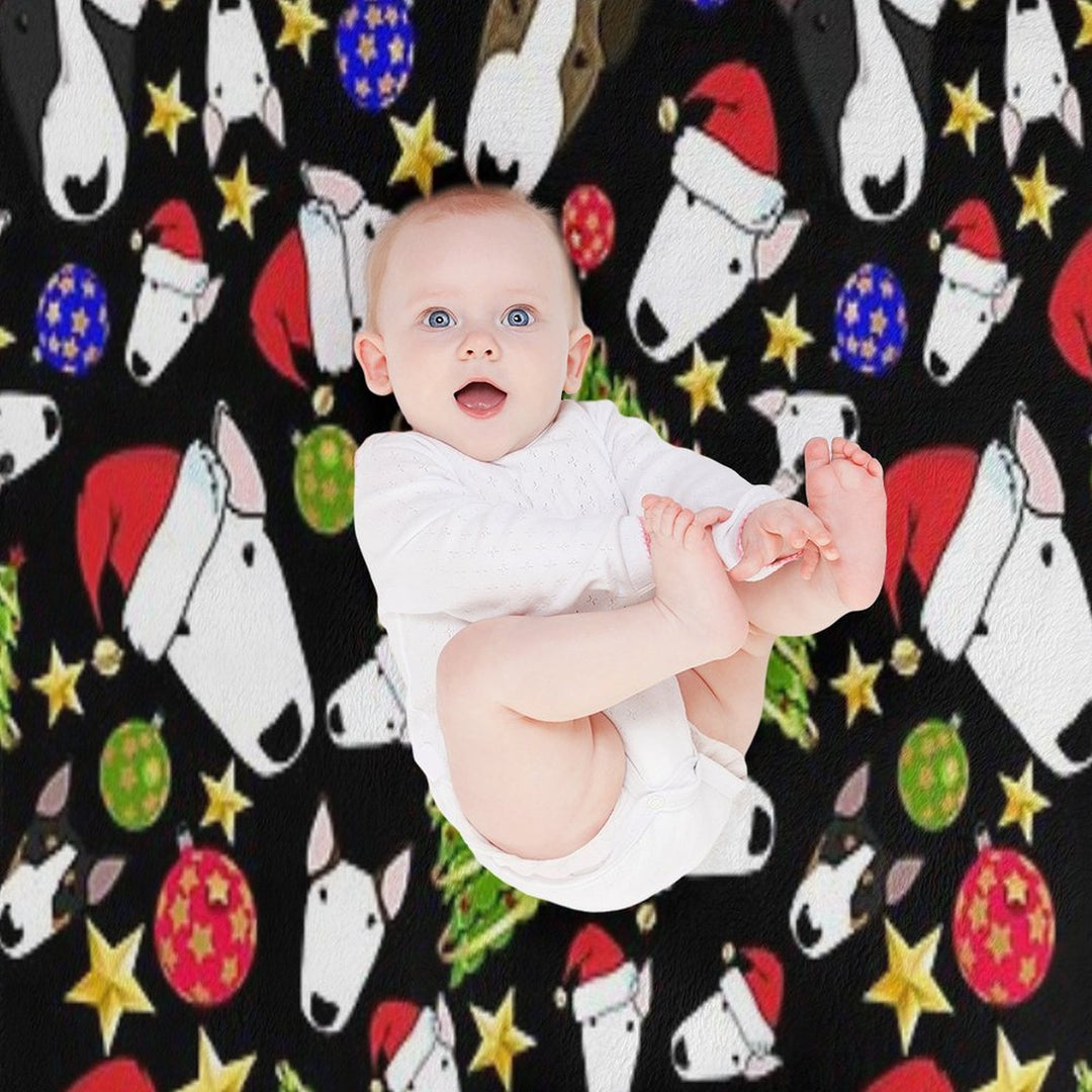 Christmas Bull Terriers All-season Throw Blanket