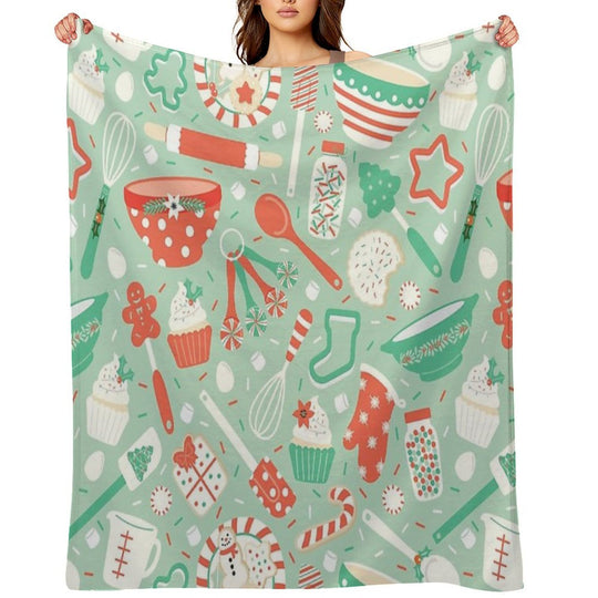 Christmas Baking Anti-pilling Throw Blanket