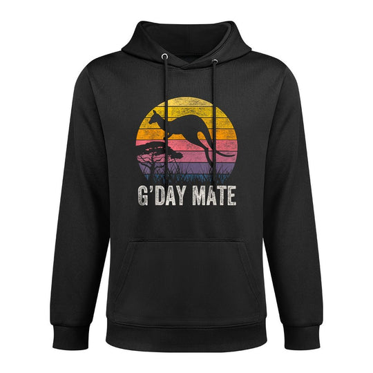 Australia GDay Mate Funny Kangaroo Australian Symbol Customizable Surface Hoodie