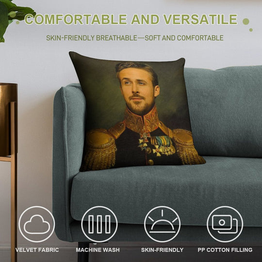 Ryan Gosling Soft Gift Ready Throw Pillow