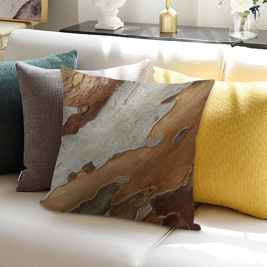 Tree Bark Soft Warmth Comfort Throw Pillow
