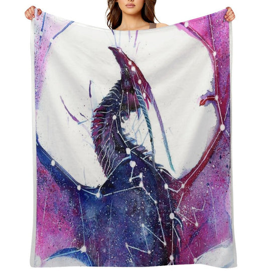 Galaxy Dragon Lightweight Throw Blanket