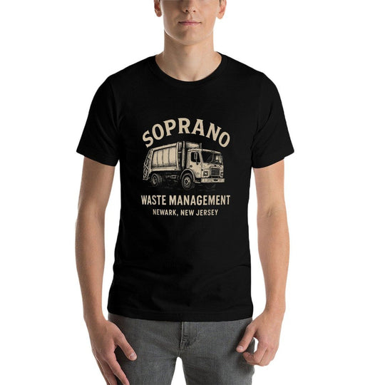 Soprano Waste Manaent Newark NJ Garbage Truck Design  Durable T-Shirt