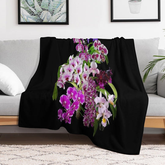 Orchids - Cool And Restful Colors! Versatility Throw Blanket