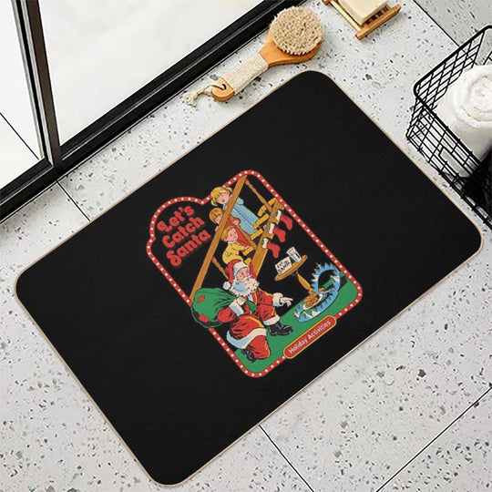 Let'S Catch Santa  Pet-Safe Bath Mat