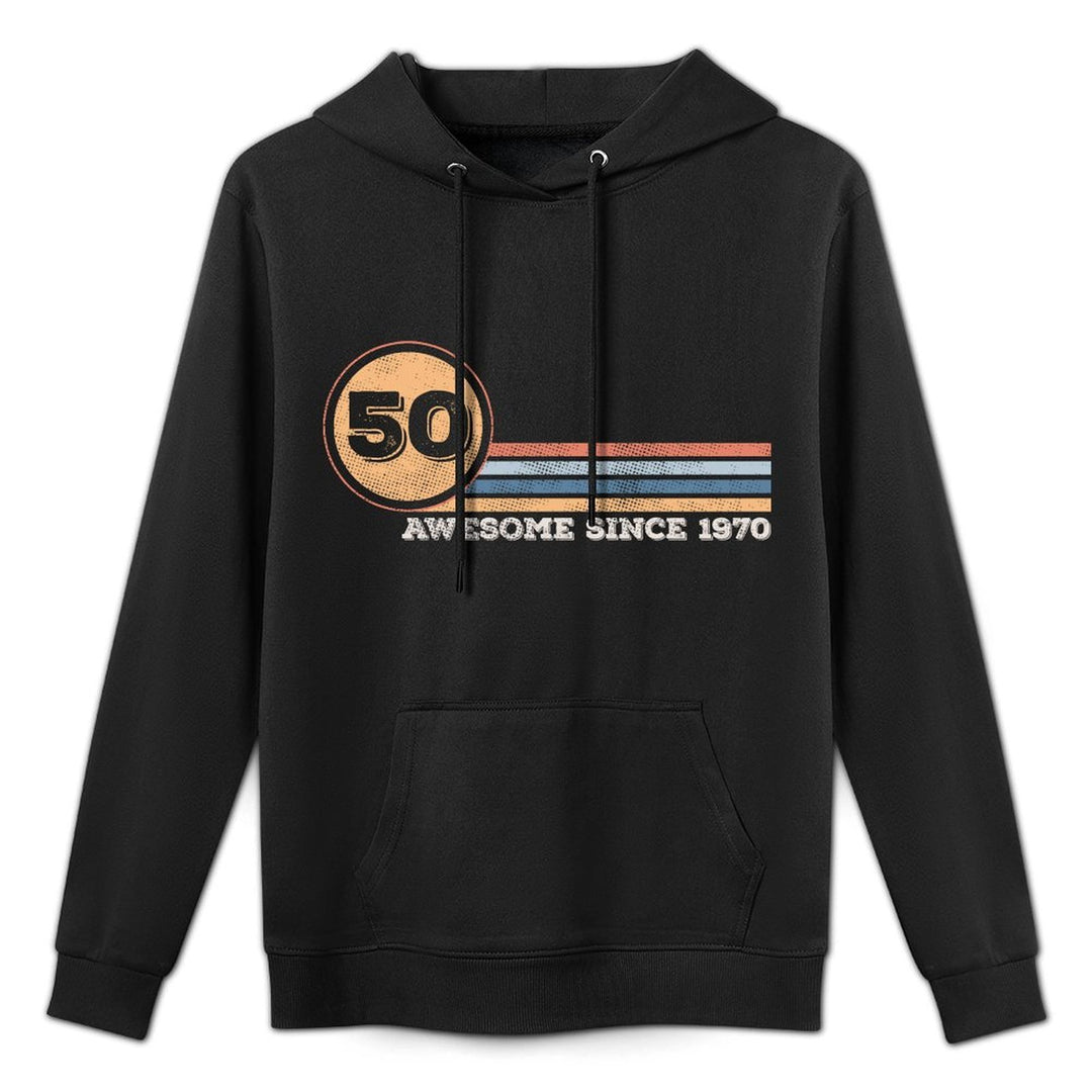 Awesome Since 1970. 50th Birthday Design Relaxed Fit Hoodie