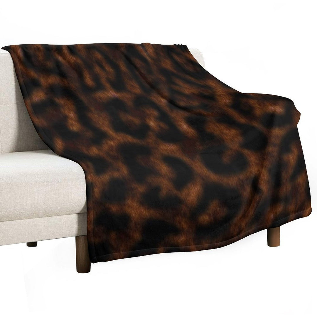Leopard Print Lightweight Throw Blanket