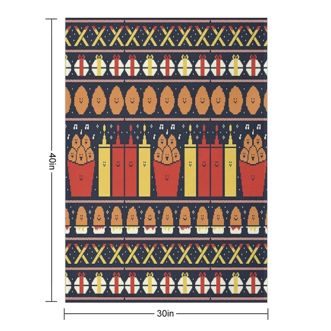 Christmas Nuggets Sustainable Throw Blanket