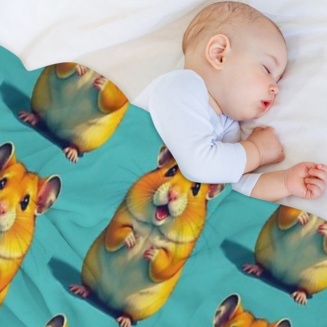 Cute Hamster Premium Throw Blanket