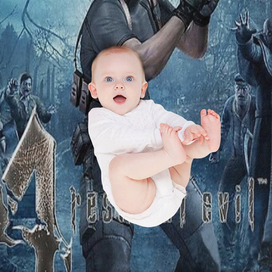 Resident Evil 4 Leon Machine-washable Throw Blanket