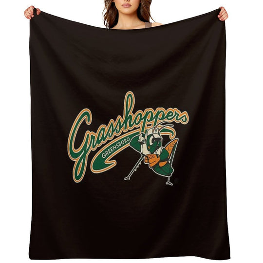 Design Art Baseball Sports Style Vintage Velvety-soft Throw Blanket