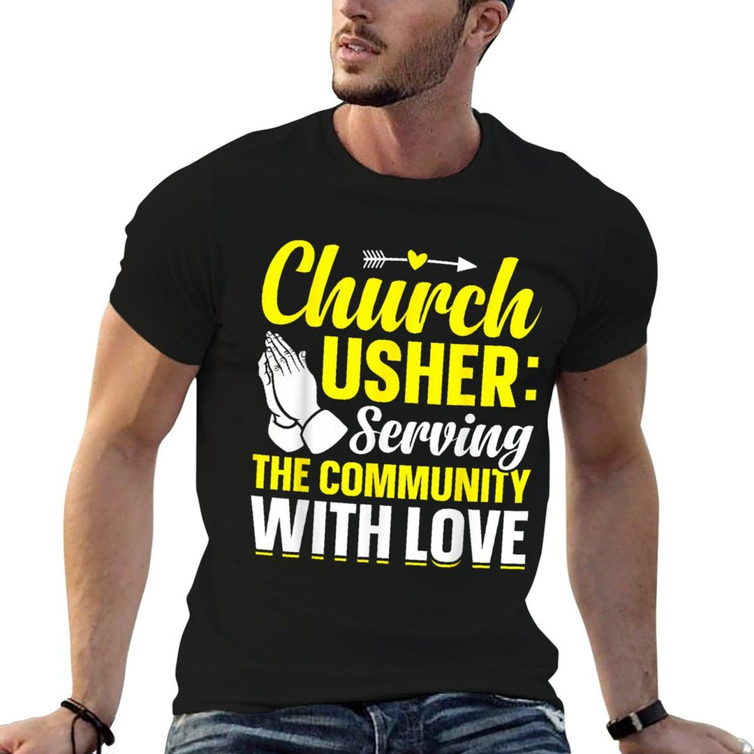 Church Usher Serving The Community With-Love Lord God Lover  Breathable T-Shirt