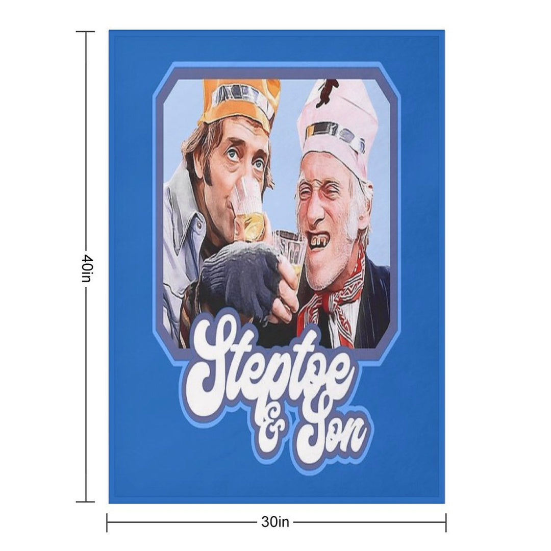 Steptoe And Son Vintage 70s British Television Sitcom Quick-dry Throw Blanket