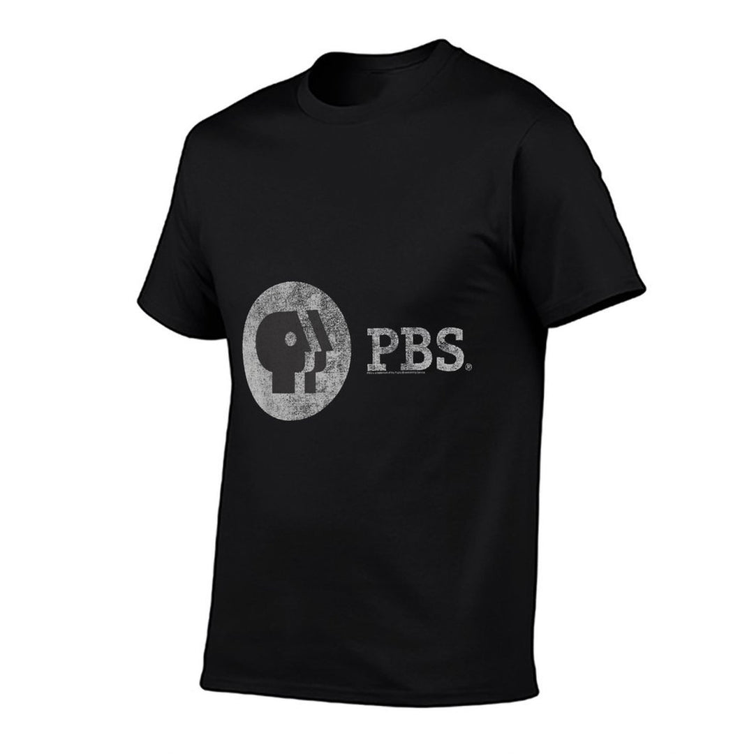 PBS Distressed Vintage Logo Public Broadcasting Service  Trendy Pattern T-Shirt