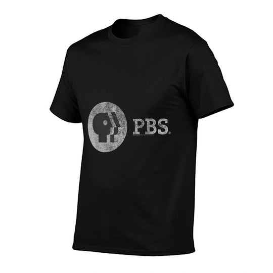 PBS Distressed Vintage Logo Public Broadcasting Service  Trendy Pattern T-Shirt
