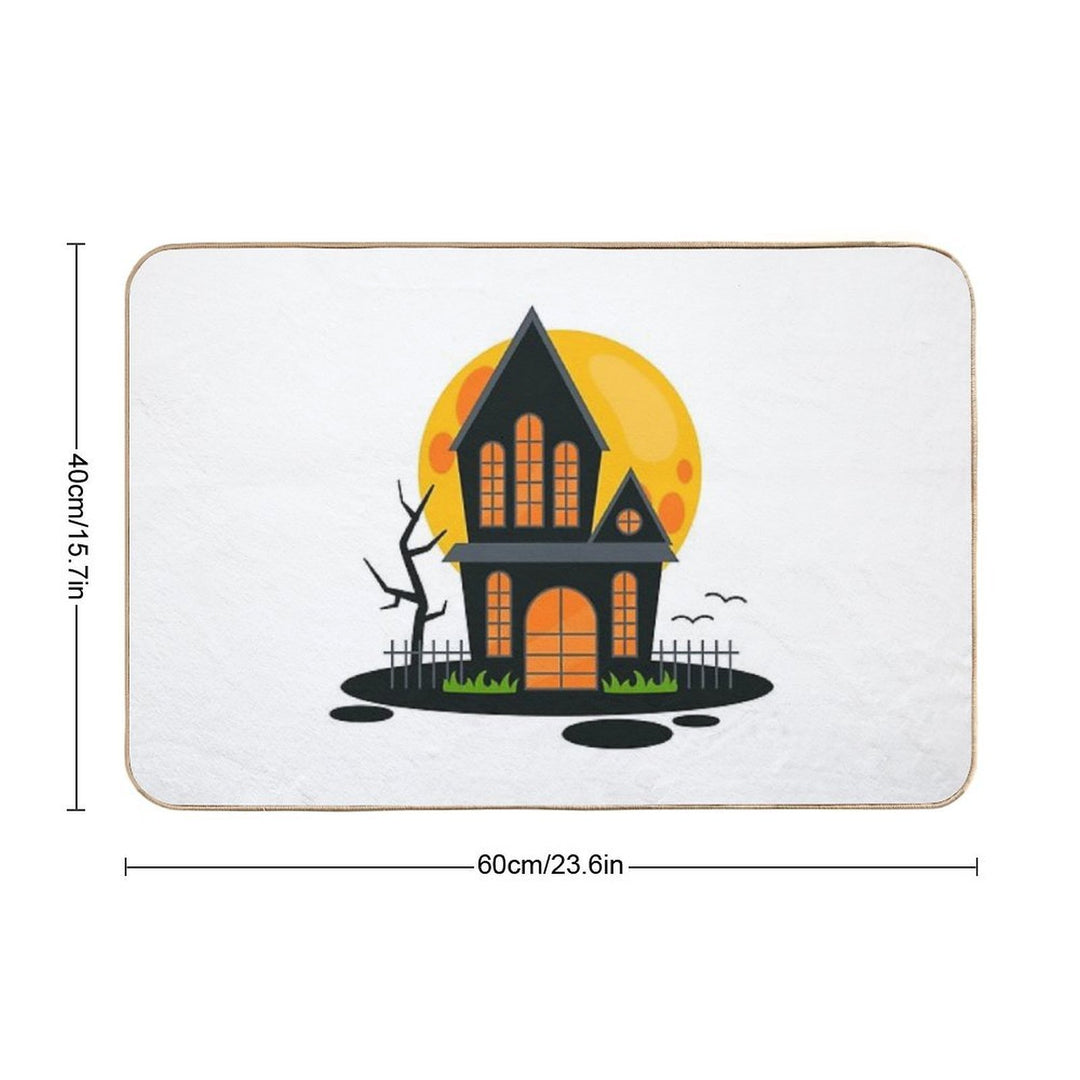 Cute Spooky House  Long-Lasting Bath Mat