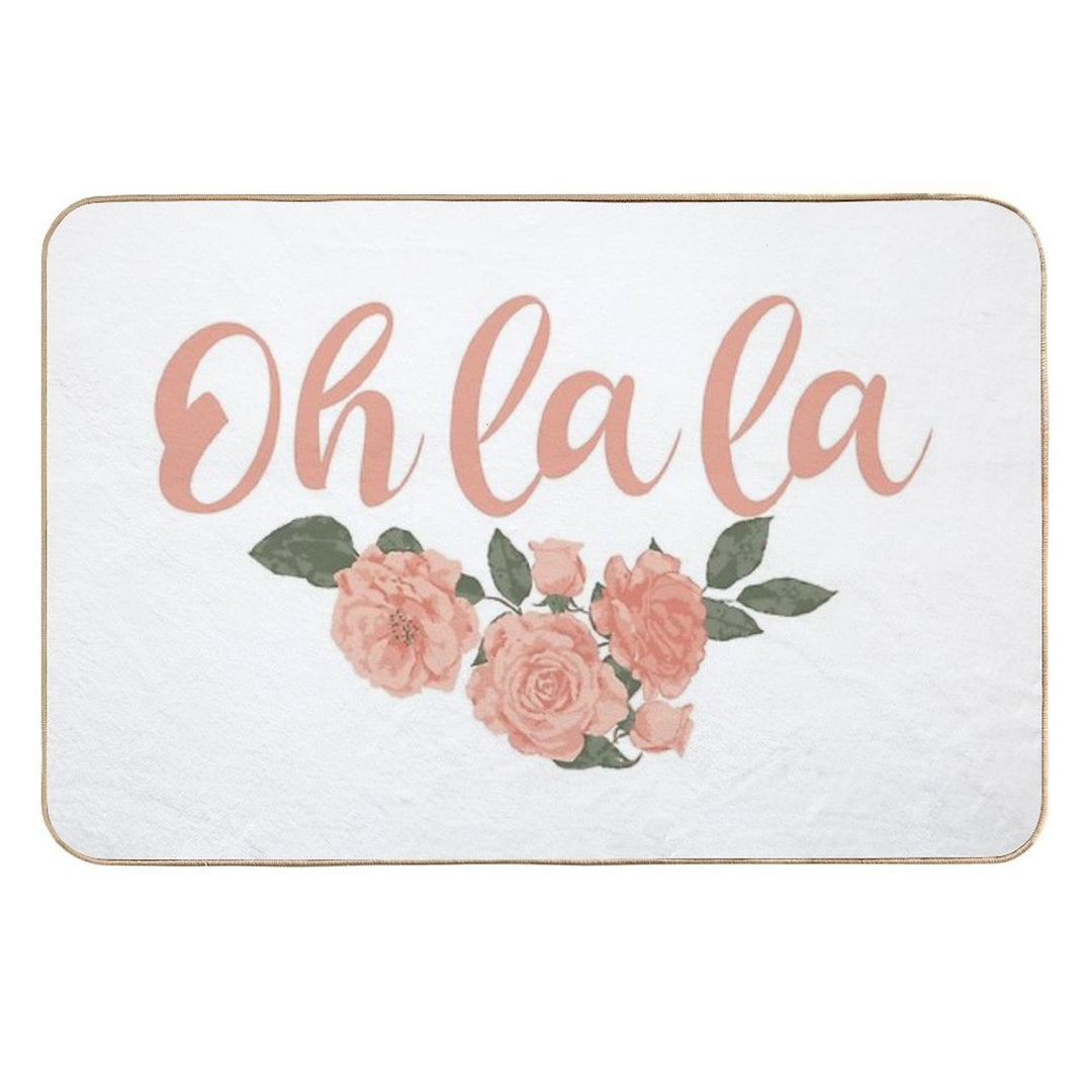 Oh La La French - French Sayings  Rapid-Drying Bath Mat