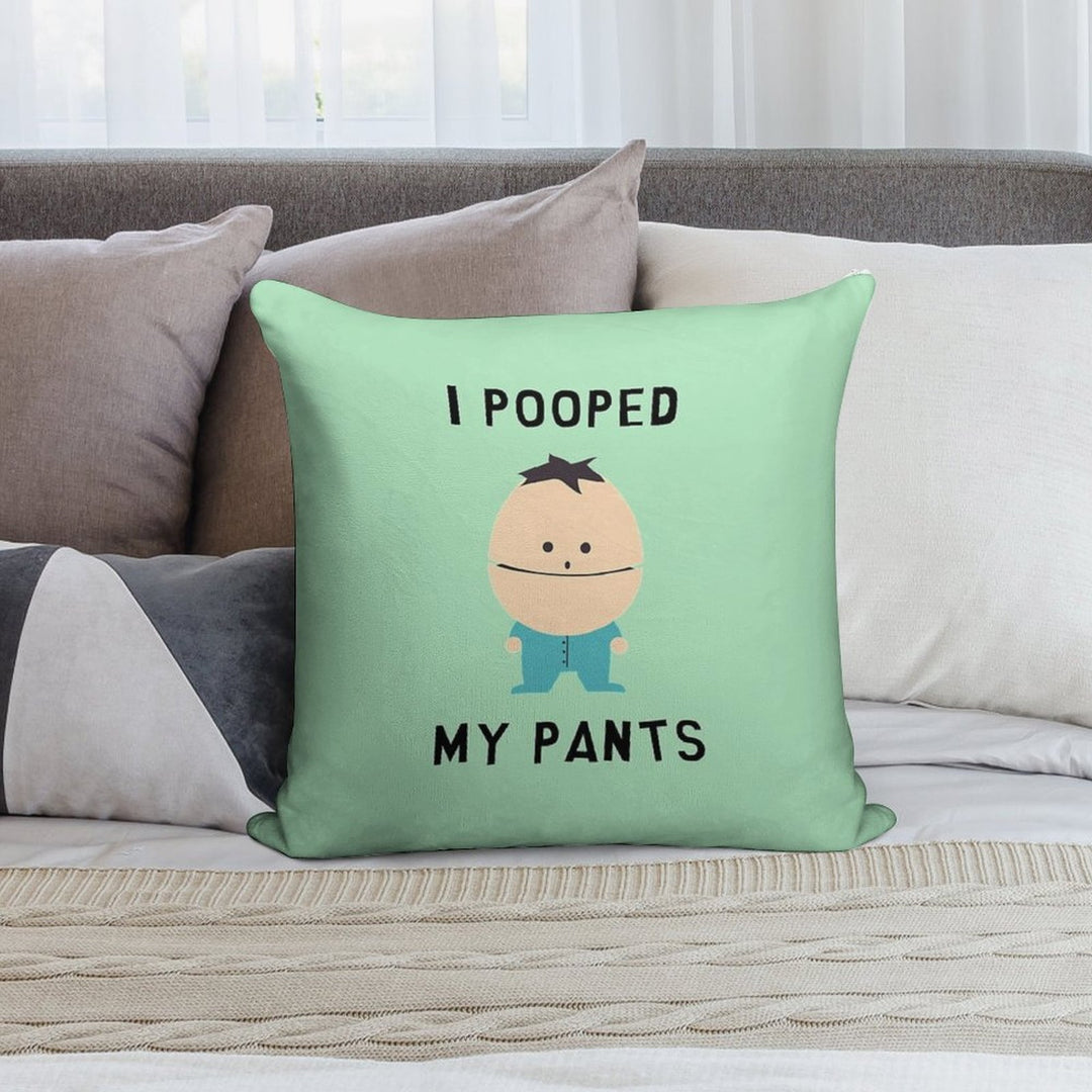 I Pooped My Pants Soft Hidden Zipper Throw Pillow