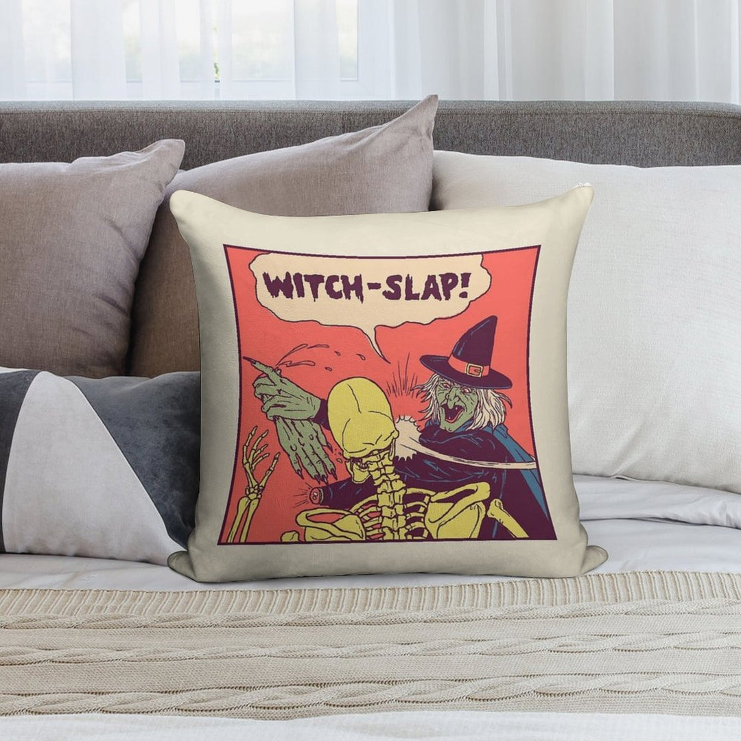 Witch-Slap Soft Warmth Comfort Throw Pillow