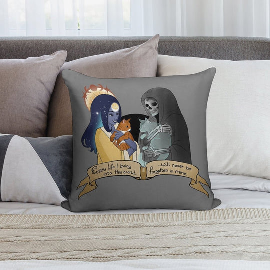 Life & Death Soft Decorative Cover Throw Pillow