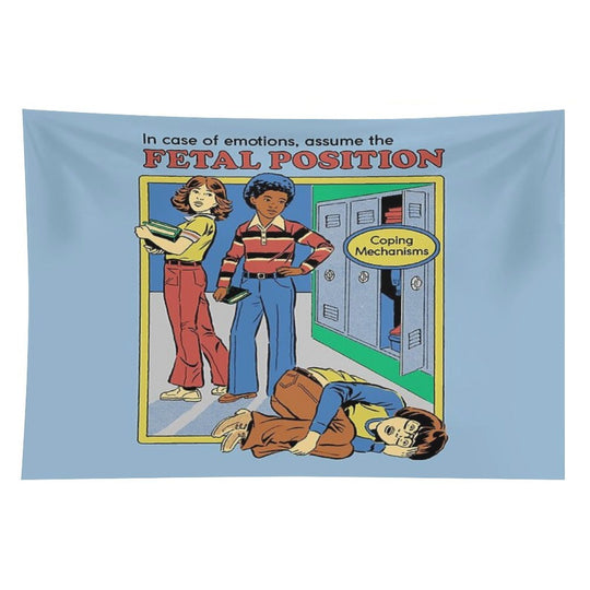 Assume The Fetal Position Tapestry