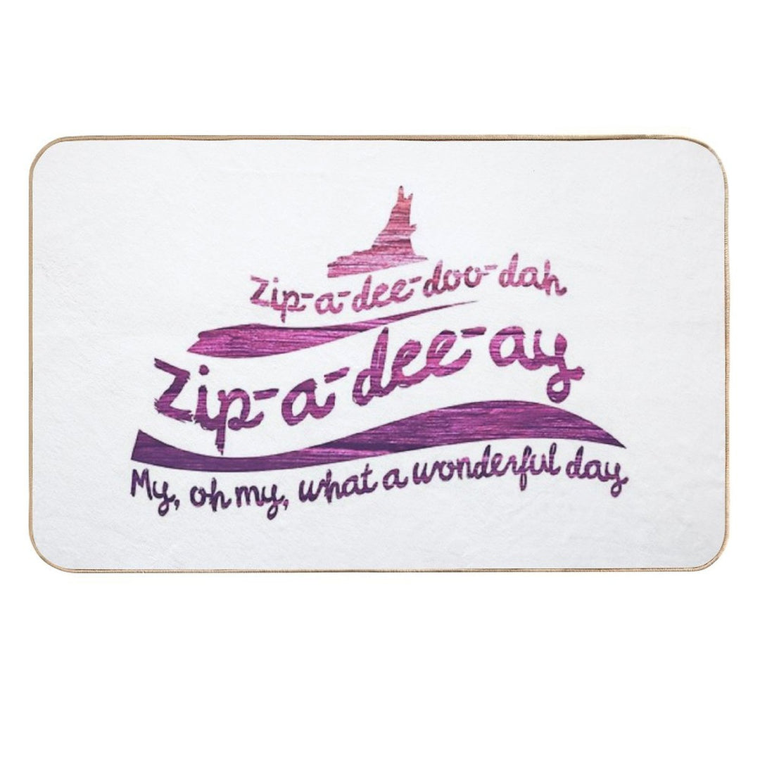 Zip-a-dee-doo-dah Durable Bath Mat