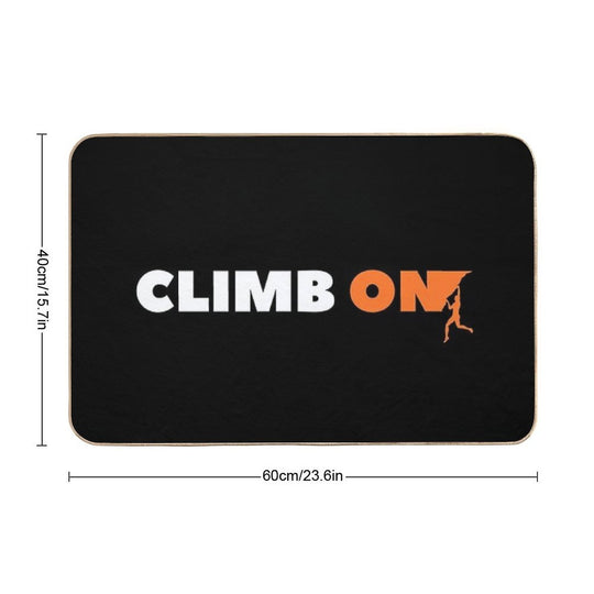 Climb On. Rock Climbing  High-Traffic Bath Mat