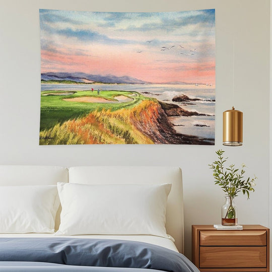 Pebble Beach Golf Course 7th Hole Tapestry