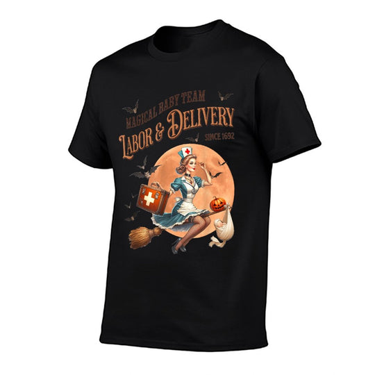 Women Labor And Delivery Nurse Halloween Special Deliveries  Versatile T-Shirt