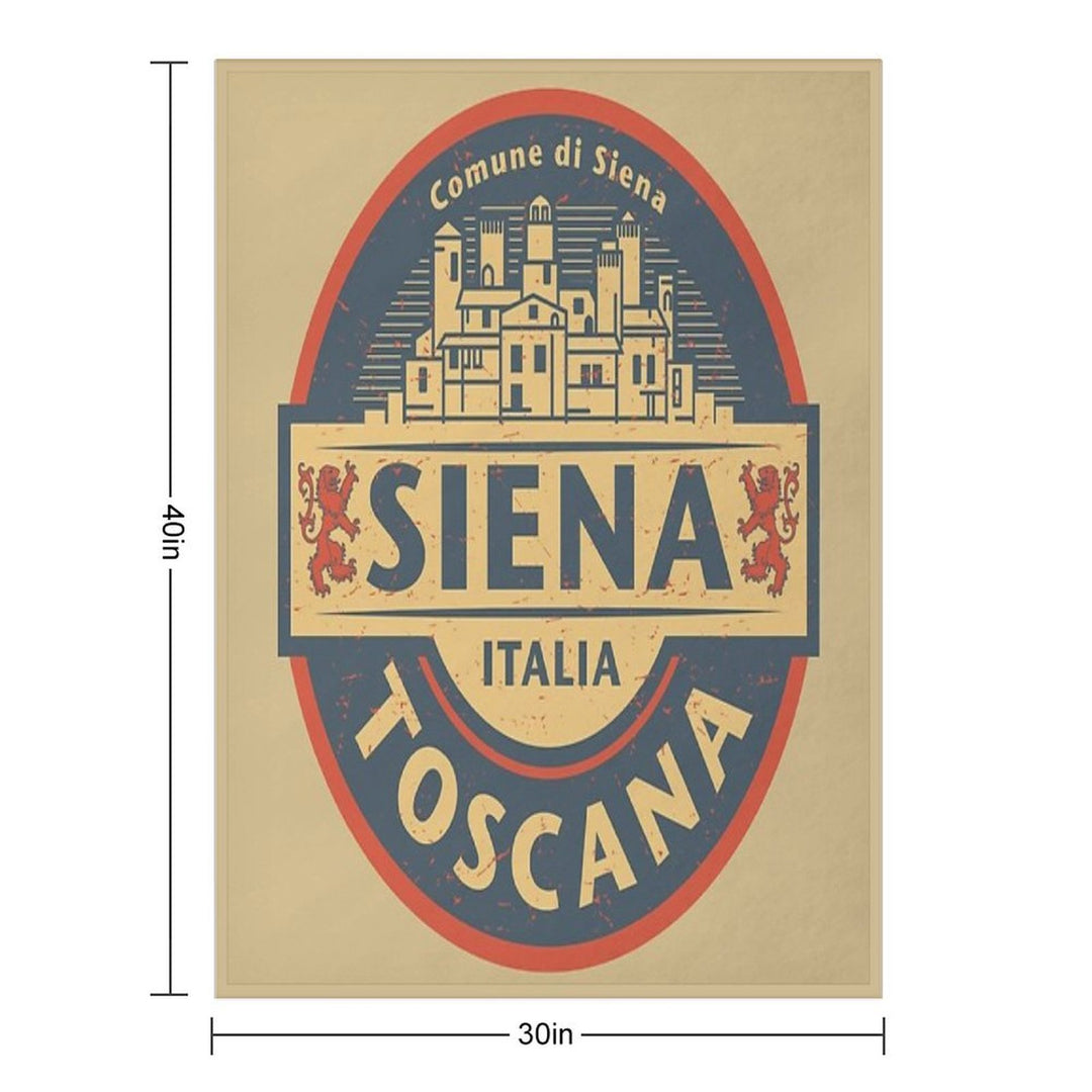 Siena, Tuscany, Italy Shrink-resistant Throw Blanket