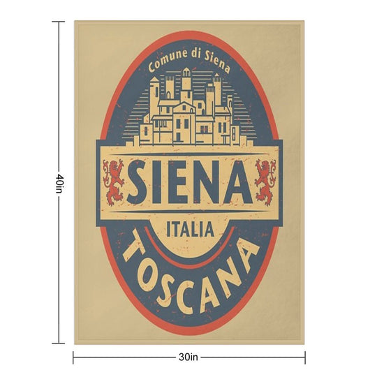 Siena, Tuscany, Italy Shrink-resistant Throw Blanket