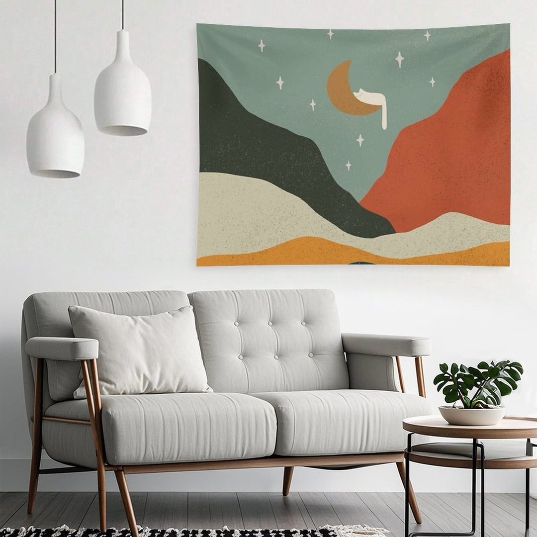 Cat Landscape 203 Tapestry