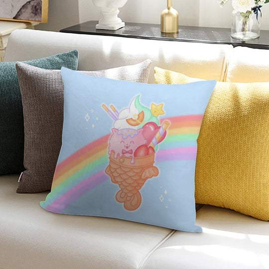 Taiyaki Ice Cream Soft Anti-Pilling Throw Pillow