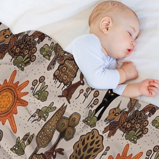 In The Beginning of The World - Watership Down Pattern Anti-pilling Throw Blanket