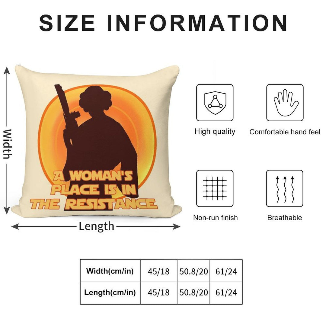 The Resistance Soft Durable Construction Throw Pillow