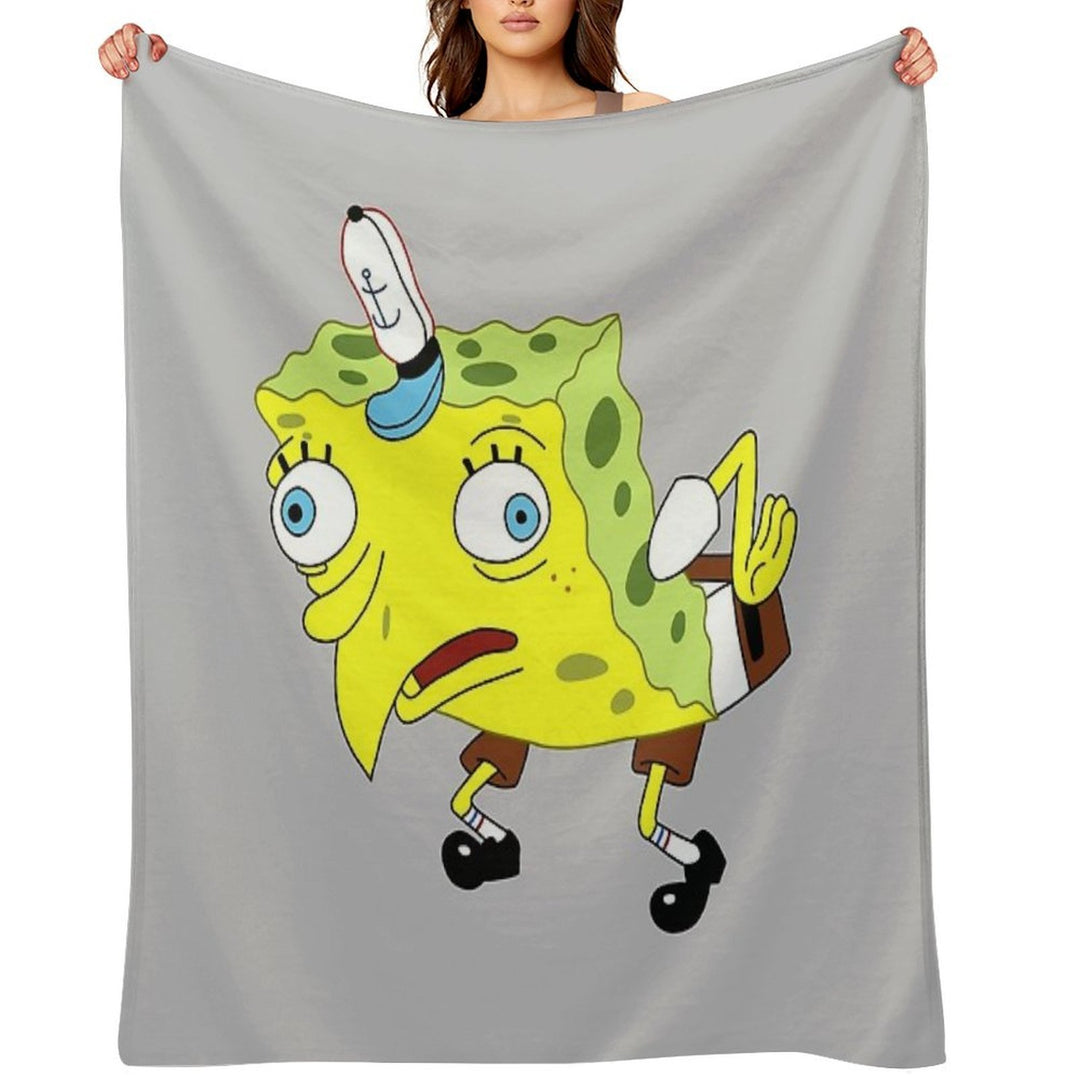 SpOngEbOb MEmE Wrinkle-free Throw Blanket