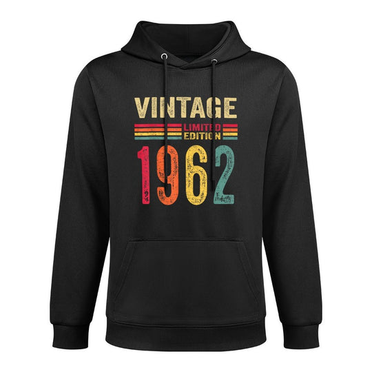 60 Year Old Gifts Vintage 1962 Limited Edition 60th Birthday Shape Retention Hoodie