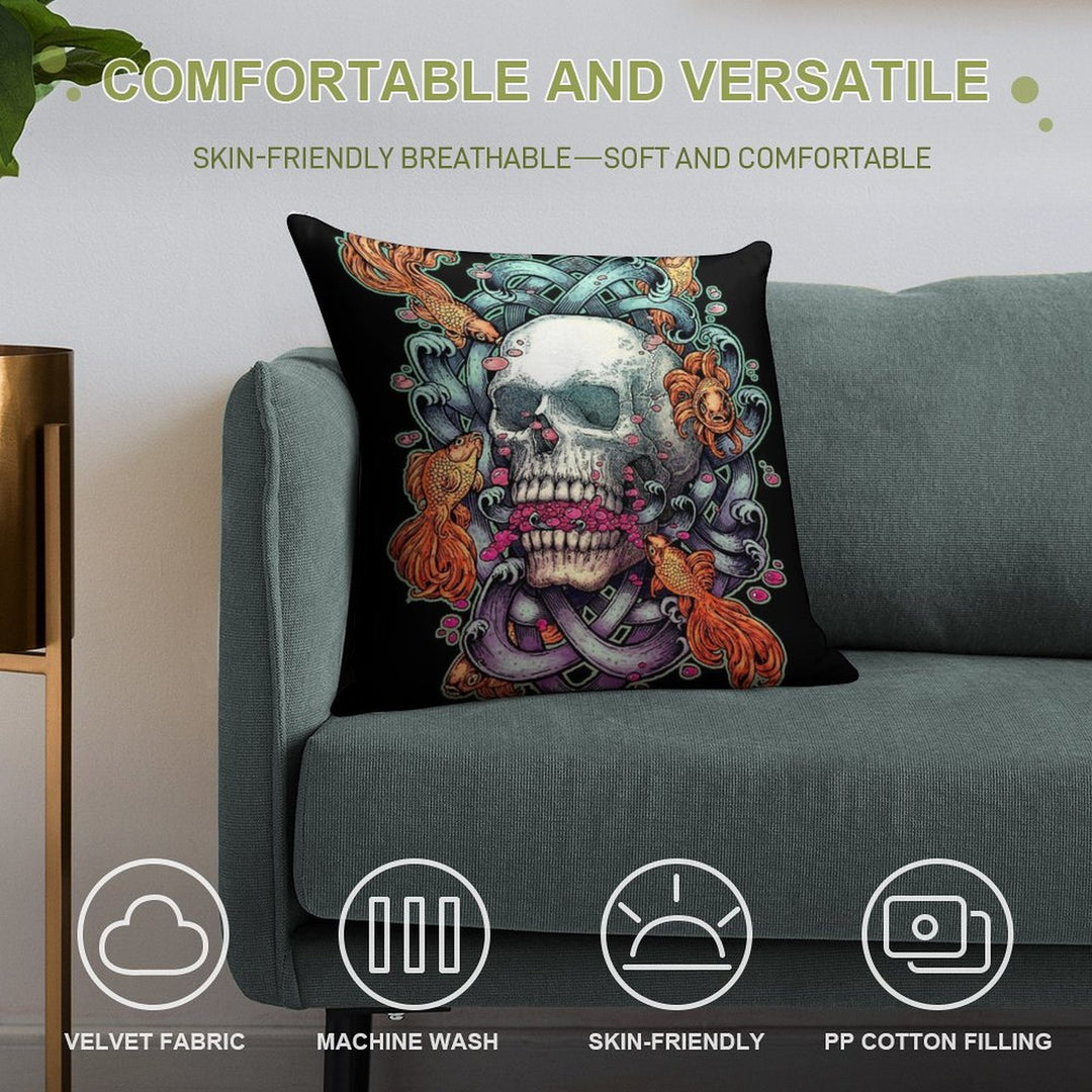 Short Term Dead Memory Soft Washable Throw Pillow