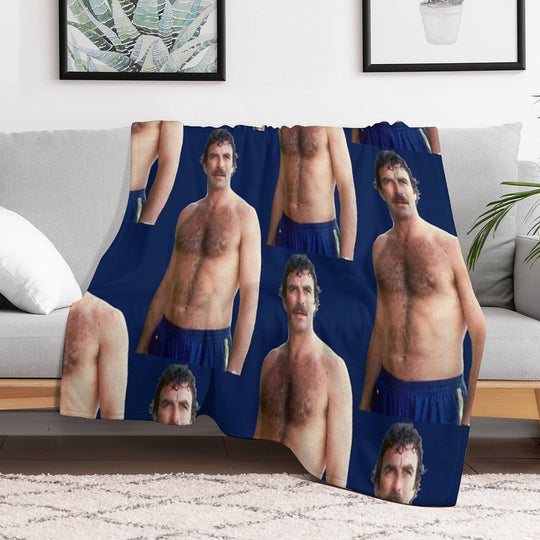 Tom Selleck Versatility Throw Blanket