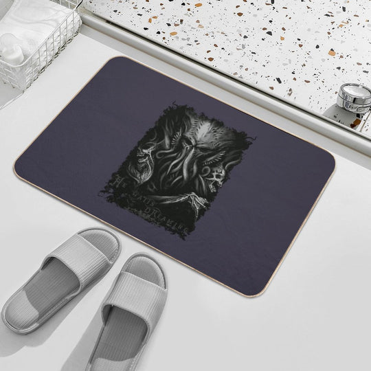 Mens Best Cthulhu He Waits Dreaming H.P. Lovecraft  Odorless Bath Mat