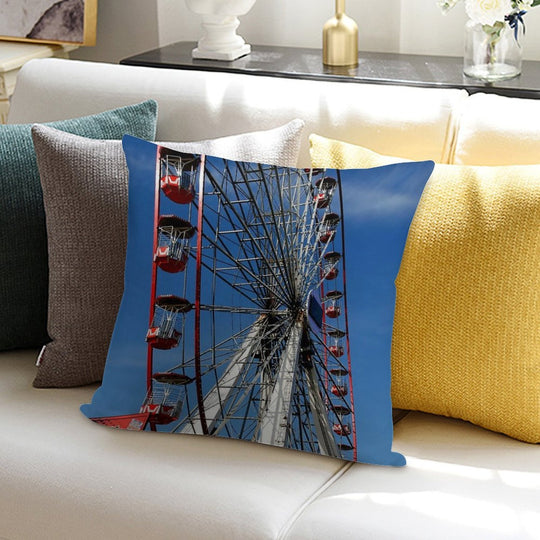 Oh Wheelie Soft High-Density Material Throw Pillow